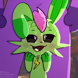 after_orgasm animal_genitalia animal_penis anthro black_eyes blush blush_lines bodily_fluids charm_(jewelry) cum cum_drip cum_in_mouth cum_inside cum_on_face cum_on_penis cum_string dripping duo ears_down ears_up ejaculation feline_genitalia feline_penis female fur genital_fluids genitals green_body green_fur jewelry male male/female necklace penile_spines penis penis_on_face pivoted_ears pupils purple_body purple_fur saliva size_difference sweat sweatdrop text white_pupils tinky mob_entertainment poppy_playtime smiling_critters catnap_(poppy_playtime) hoppy_hopscotch domestic_cat felid feline felis lagomorph leporid mammal rabbit 1:1 hi_res url