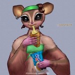 anthro bread croissant eating eyllin_lamilla female food pastry solo eggstazzy vuala australian_possum mammal marsupial petaurid sugar_glider 1:1