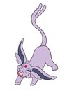 2018 absurd_res alien ambiguous_gender crossover digital_media_(artwork) disney eeveelution espeon experiment_(lilo_and_stitch) feral flat_colors forked_tail fur generation_2_pokemon hi_res hybrid lilo_and_stitch narrowed_eyes nintendo pink_nose pokemon pokemon_(species) purple_body purple_eyes purple_fur shush_(lilo_and_stitch) simple_background smile solo squint tail tombola1993 unusual_anatomy unusual_tail white_background