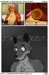 abs absurd_res anthro canid canine chest_tuft clothed clothing comic disney english_text fox fur half_naked hi_res holding_object humanoid_hands logan_silver looking_down male mammal muscular muscular_anthro muscular_male neck_tuft nick_wilde nipples pecs pink_nipples red_body red_fox red_fur solo standing tan_body tan_fur text topless topless_anthro topless_male towel towel_only true_fox tuft zootopia