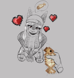anthro asking_viewer beanie bedroom_eyes clothing female hat headgear headwear heart_eyes heart_symbol kneeling narrowed_eyes seductive solo sweater topwear virgin_killer_sweater waffled_vixen meme_clothing microsoft minecraft mojang xbox_game_studios olivia_(waffledvixen) aquatic cetacean dolphin fish_(minecraft) mammal oceanic_dolphin orca toothed_whale meme