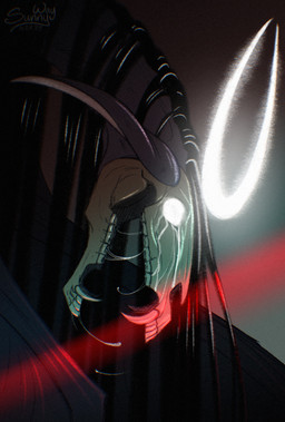 attack bodily_fluids bone creepy dark dark_fantasy death fangs fantasy female ghostly glowing glowing_eyes grim open_mouth saliva skull skull_head solo teeth wings sunny_way art_fight artfight2025 equid equine horse mammal undead hi_res portrait
