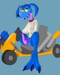 animal_genitalia anthro balls bedroom_eyes feet genitals inverted_penis looking_at_viewer male narrowed_eyes penis rabscolean restraints seductive solo straitjacket activision crash_bandicoot_(series) crash_team_racing_(series) crash_team_racing_nitro-fueled ripper_roo kangaroo macropod mammal marsupial 4:5 hi_res