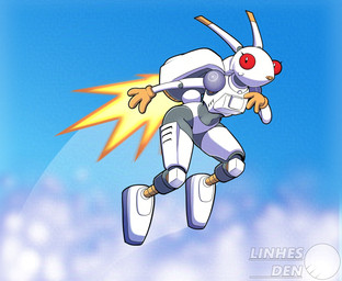 3_fingers action_pose anthro anthrofied biped female female_anthro fingers grey_body jet_pack long_ears looking_at_viewer machine navel orange_nose pose red_sclera short_tail solo tail text white_body wide_hips linhesden jumping_flash robbit_(jumping_flash) lagomorph leporid mammal rabbit robot artist_name hi_res watermark