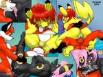 2011 4:3 anthro big_breasts black_body black_fur breasts canid canine clitoris comic cunnilingus dialogue eeveelution english_text erection fellatio female female_penetrated fox fur furgeta generation_1_pokemon generation_2_pokemon genitals gloves_(marking) group hair hindpaw kathryn_(furgeta) leg_markings male male/female male_penetrating male_penetrating_female mammal markings nintendo oral oral_penetration paws penetration penile penile_penetration penis penis_bite penis_in_pussy persephone_(furgeta) pikachu pink_hair pokemon pokemon_(species) pussy red_eyes red_hair rodent sex sideways_oral socks_(marking) tail terry_(furgeta) text umbreon vaginal vaginal_penetration yellow_body yellow_fur