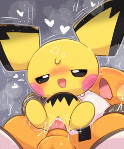 age_difference balls blush bodily_fluids cum cum_in_vagina cum_inside duo female female_feral female_on_top female_penetrated feral feral_on_feral feral_penetrated feral_penetrating feral_penetrating_feral fur genital_fluids genitals grey_background heart_symbol larger_male male male/female male_feral male_penetrating male_penetrating_female on_bottom on_top orange_body orange_fur penetration penile penile_penetration penis penis_in_vagina reverse_cowgirl_position sex simple_background size_difference smaller_female smaller_penetrated sweat tapering_penis vaginal vaginal_penetration vulva yellow_body yellow_fur young young_female young_feral younger_penetrated badwingm nintendo pokemon generation_1_pokemon generation_2_pokemon pichu pokemon_(species) raichu hi_res