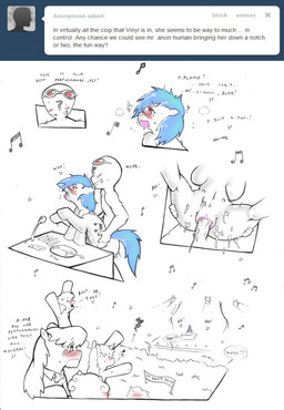 <3 ambiguous_gender bestiality blue_hair blush cold-blooded-twilight comic english_text equine female feral friendship_is_magic fur group hair horn horse human interspecies male microphone my_little_pony octavia_(mlp) penetration penis pony public pussy red_eyes sex straight text tumblr unicorn vaginal vaginal_penetration vinyl_scratch_(mlp) white_fur
Rating: Explicit
Score: 18
User: Gilda_The_Gryphon
Date: June 05, 2013