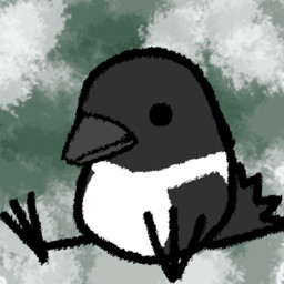 abstract_background beak black_beak black_body chibi feathers green_background happy male silly simple_background simple_eyes sitting solo tail tail_feathers white_body ascella_(artist) avian bird corvid corvus_(genus) crow oscine passerine pied_crow 1:1 hi_res