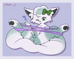 2023 4_toes alolan_form alolan_vulpix alternate_color animal_genitalia animal_pussy anus artist_name blue_background bodily_fluids border bow_ribbon butt canine_genitalia canine_pussy cheek_tuft coffeefly digital_media_(artwork) exercise facial_tuft fan_character feet female feral fluffy fluffy_tail freckles front_view full-length_portrait fur fur_tuft generation_7_pokemon genitals green_body green_eyes green_fur green_pupils green_pussy green_tail grey_inner_ear grey_nose grey_pawpads head_tuft hi_res inner_ear_fluff iris juniper_(coffeefly) looking_down lying multicolored_body multicolored_fur nintendo on_back one_eye_closed open_mouth pawpads paws pink_anus pokemon pokemon_(species) portrait prick_ears pupils pussy quadruped regional_form_(pokemon) rubber_band serious shaded simple_background solo spread_legs spreading sweat sweatdrop tail toes tongue tuft two_tone_body two_tone_fur two_tone_tail white_body white_border white_ears white_fur white_inner_ear_fluff white_tail