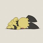 ambiguous_gender anthro feet simple_background soles solo yellow_body lueduar family_guy_death_pose nintendo pokemon generation_2_pokemon pichu pokemon_(species) 1:1 2023 absurd_res hi_res meme