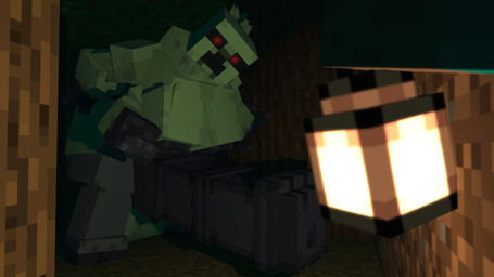 4_arms balls beckoning big_balls big_breasts big_penis breasts cloven_hooves dark_nipples flared_penis forest genitals gesture glowing glowing_eyes gynomorph hair hooves huge_balls huge_penis hyper hyper_balls hyper_genitalia hyper_penis intersex knot knotted_penis lamp lantern multi_arm multi_limb neck_tuft nipples penis plant ponytail size_difference thick_thighs tree tuft wide_hips hown_brash microsoft minecraft mojang xbox_game_studios steve_(minecraft) creeper_(minecraft) vyrkin 16:9 3d_(artwork) digital_media_(artwork) hi_res mine-imator_(artwork) tagme widescreen