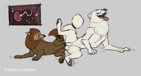 anatomically_correct anatomically_correct_genitalia anatomically_correct_vulva animal_genitalia animal_vulva anthro anthro_on_feral anthro_penetrating anthro_penetrating_feral ass_to_ass balls bestiality bestiality_impregnation biped brown_body brown_fur canine_genitalia canine_vulva duo female female_penetrated feral feral_penetrated fur genitals impregnation knotting looking_pleasured male male/female male_penetrating male_penetrating_female multiple_ova open_mouth open_smile ovum penetration penile penile_penetration penis_in_vagina quadruped reverse_doggystyle semi-anthro sex smile sperm_cell tail tongue tongue_out underage_impregnation unseen_cum_inside vaginal vaginal_knotting vaginal_penetration vulva white_body white_fur young young_female young_feral topsecretmon wolfwalkers crytrauv mebh_og_mactire arctic_fox canid canine canis fox mammal true_fox wolf hi_res