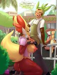 2017 anthro anthrofied anus apron areola ball_fondling balls being_watched big_breasts big_butt biped blush bodily_fluids bottomless bottomwear breasts butt canid canine caught charizard chespin clothed clothing cloud cum cum_in_mouth cum_inside day delphox dialogue dragon dress duo_focus english_text erection exhibitionism eyes_closed fellatio female fingers fondling fur generation_1_pokemon generation_6_pokemon genital_fluids genitals grocery group handjob hi_res holding_penis huge_breasts humanoid_genitalia humanoid_penis kneeling looking_at_another lysergide male male/female mammal membrane_(anatomy) membranous_wings multicolored_body multicolored_fur mythological_creature mythological_scalie mythology name_tag nintendo nipples no_underwear open_mouth oral outside pants patreon penile penis penis_grab plant pokemon pokemon_(species) pokemorph public pussy red_areola red_nipples scalie sex shirt shocked sky speech_bubble supermarket tail text topwear tree underwear unprofessional_behavior url website_logo wings