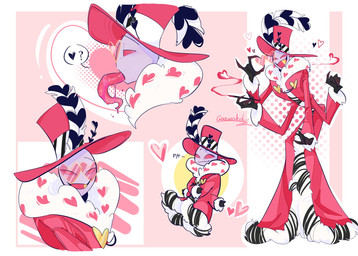 4_arms anthro clothed clothing eyewear glasses heart_glasses heart_symbol long_tongue male multi_arm multi_limb solo speech_bubble tongue b_gasword hazbin_hotel hellaverse valentino_(hazbin_hotel) arthropod demon insect lepidopteran moth hi_res