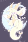 4_fingers ambiguous_gender anthro fingers horn moon purple_eyes solo star tail white_body lewdchuu_(artist) chikn_nuggit mythology fwench_fwy_(chikn_nuggit) dragon mythological_creature mythological_scalie scalie hi_res nonbinary_(lore)
