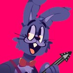 anthro big_eyes bow_tie buckteeth guitar machine male musical_instrument open_mouth open_smile pink_background plucked_string_instrument simple_background smile solo string_instrument teeth whiskers scraffyraccoon five_nights_at_freddy's scottgames bonnie_(fnaf) animatronic lagomorph leporid mammal rabbit robot 1:1 2021 bust_portrait hi_res portrait