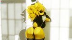 16:9 2022 3d_(artwork) anthro bear black_sclera butt clothed clothing digital_media_(artwork) female five_nights_at_freddy's floating_hands fredina's_nightclub golden_freddy_(fnaf) golden_fredina_(cally3d) hand_on_wall hat headgear headwear hi_res mammal scottgames silver2299 solo top_hat white_eyes widescreen yellow_body