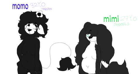 anthro breasts duo female nude slightly_chubby small_breasts glitter_dawg bird_dog bovid canid canine canis caprine cavalier_king_charles_spaniel domestic_dog hunting_dog hybrid mammal sheep spaniel toy_dog hi_res genderfluid_(lore) trans_(lore) trans_woman_(lore)
