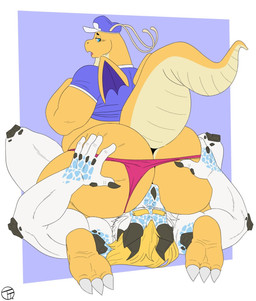 anal anthro big_butt blonde_hair blue_clothing blue_eyes blue_hat blue_headwear blue_shirt blue_topwear butt clothed clothing clothing_aside duo facesitting feet hair hand_on_butt hat headgear headwear horn male male/male oral raised_tail shirt simple_background sitting_on_another slightly_chubby tail thong thong_aside topwear underwear underwear_aside white_body wings yellow_body trashtoonz mythology nintendo pokemon nogard_krad_nox dragon dragonite generation_1_pokemon mythological_creature mythological_scalie pokemon_(species) scalie hi_res