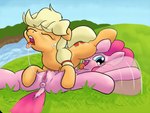 69_position anus applejack_(mlp) duo equid equine female female/female friendship_is_magic genitals grass hasbro horse kittyhawk-contrail mammal my_little_pony oral pink_body pink_skin pinkie_pie_(mlp) plant pony pussy river sex spread_legs spread_pussy spreading