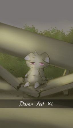 bored broken_chair instagram_story purple_eyes sitting solo shoko_steff nintendo pokemon espurr generation_6_pokemon pokemon_(species) meme