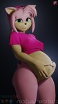 anthro bottomless clothed clothing erect_nipples female looking_at_viewer nipples no_underwear open_mouth pantsless partially_clothed pregnant pregnant_female shirt shirt_only solo thick_thighs topwear topwear_only wide_hips notarabbit sega sonic_the_hedgehog_(series) warfare_machine amy_rose warfare_amy animal_humanoid eulipotyphlan eulipotyphlan_humanoid hedgehog hedgehog_humanoid humanoid mammal mammal_humanoid 3d_(artwork) 4k 9:16 absurd_res digital_media_(artwork) hi_res