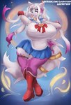 anthro big_breasts boots bottomwear breasts clothing female female_anthro footwear huge_breasts pose shoes skirt solo thick_thighs wide_hips lucreteer sailor_moon_(series) kaida_(chrono_tiger) unknown_species digital_media_(artwork) hi_res pinup