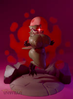 anthro beak big_breasts big_butt breasts butt feathers female fur green_body nipples open_mouth solo tongue tongue_out traknoch unicorn_overlord vanillaware ramona_(unicorn_overlord) avian bird owl 3d_(artwork) animated digital_media_(artwork) hi_res no_sound turntable_(animation) webm
