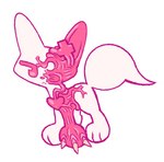 alternative_fashion ambiguous_gender candy_gore claws creepy_cute feral glamfur gore gurokawa heart_symbol j-fashion menhera pink_flesh simple_background solo superflat tan_body white_background conditional_dnp labbit_(artist) canid canine fox mammal pastel_theme pink_theme