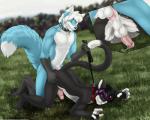 2014 anal anal_penetration anthro balls biceps blue_fur canine cat chaoticicewolf circumcised close-up collar cum cum_in_ass cum_inside cutaway erection feline fur furryratchet gay grass hair hi_res hydradeldiablo leash looking_down male mammal nude one_eye_closed outside penetration penis sex sky wolf wolfy
Rating: Explicit
Score: 25
User: SniffHeinkel
Date: February 21, 2014