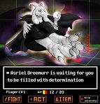 anthro battle claws dominant feet foot_fetish foot_focus foot_smothering male paws smothering soles solo text toes trampling robinthefox mythology undertale undertale_(series) asriel_dreemurr asriel_dreemurr_(god_form) bovid caprine dragon goat hybrid mammal mythological_creature mythological_scalie scalie english_text hi_res