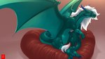 female feral hair horn nude simple_background solo tail wings zock_feather european_mythology mythology xymedra dragon mythological_creature mythological_scalie reptile scalie western_dragon winged_dragon 2023 absurd_res digital_drawing_(artwork) digital_media_(artwork) hi_res widescreen