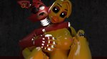 anthro breast_grab breasts dark_eyes duo eye_patch eyewear female female/female foxy_(disembowell) hand_on_breast hug nipples non-mammal_nipples toy_chica_(disembowell) electricjolt five_nights_at_freddy's five_nights_at_freddy's_2 scottgames foxy_(fnaf) toy_chica_(fnaf) avian bird canid canine chicken fox galliform gallus_(genus) mammal phasianid 16:9 3d_(artwork) blender_(artwork) digital_media_(artwork) hi_res widescreen