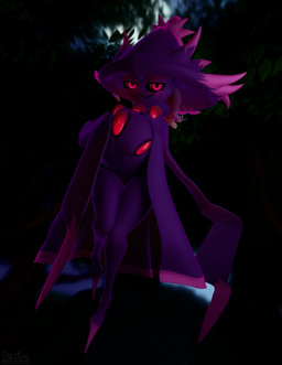 anthro clothed clothing female floating forest forest_background hat headgear headwear nature nature_background partially_clothed plant pregnant purple_body purple_eyes solo tree hdddestroyer nintendo pokemon generation_4_pokemon humanoid mismagius pokemon_(species) spirit 3d_(artwork) absurd_res digital_media_(artwork) hi_res