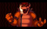 2_horns anthro biped black_bars bracelet burning claws collar electronics eyes_closed finger_claws fire green_body hair horn jewelry male microphone red_hair scene_interpretation scene_parody sharp_teeth singing solo spiked_bracelet spiked_collar spikes teeth yellow_body rustymiko mario_bros nintendo tenacious_d bowser koopa scalie 2022 digital_media_(artwork) letterbox