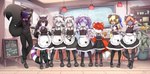 anthro biped black_body black_fur blonde_hair cake clothed clothing crossdressing dessert dipstick_tail female floppy_ears food fur group hair maid_uniform male markings omurice_(food) plant tail tail_markings text uniform young young_anthro young_female young_male pucco eclypse_(eclypseskunk) jade_(lunarciph) kitsunekit_(kazune) minato_(lunarciph) ocelotte_(lunarciph) samantha_whittaker yoru_(kittyprint) yuuma_fujimori_(tsunderepanda) ailurid canid canine canis domestic_dog felid fox mammal mephitid pantherine red_panda skunk snow_leopard absurd_res english_text hi_res sibling_(lore) trans_(lore) trans_woman_(lore) twins_(lore)
