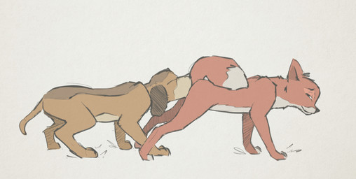 anal duo eyes_closed feet feral feral_on_feral feral_rimmed feral_rimming feral_rimming_feral fur looking_back male male/male male_rimmed male_rimming male_rimming_male narrowed_eyes oral paws raised_tail rimming rimming_male sex simple_background tail toes tuke disney the_fox_and_the_hound copper_(tfath) tod_(tfath) canid canine canis domestic_dog fox hunting_dog mammal red_fox scent_hound true_fox digital_media_(artwork) hi_res