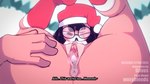 after_sex after_vaginal anthro anus areola bodily_fluids breasts butt cum cum_in_pussy cum_inside dialogue exposing_pussy eyewear female genital_fluids genitals glasses holidays mostly_nude nipples one_eye_closed open_mouth pink_body pussy small_breasts solo steam text diives christmas xingzuo_temple gu_(diives) reptile scalie snake 16:9 2025 animated english_text hi_res short_playtime widescreen