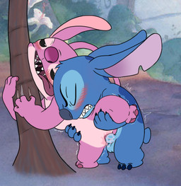 4_fingers ahegao antennae_(anatomy) back_markings balls black_eyes blue_body blue_claws blue_fur blue_nose blush bodily_fluids canon_couple claw_marks claws clenched_teeth duo edging eyes_closed female fingers fucked_silly fur genital_fluids genitals half-closed_eyes head_tuft imminent_orgasm looking_pleasured male male/female markings narrowed_eyes notched_ear palm_tree penetration penis pink_body pink_fur plant purple_claws purple_nose purple_tongue screencap screencap_background small_tail tail teeth tongue tongue_out tree tuft vaginal vaginal_fluids vaginal_penetration theoryofstrings disney lilo_and_stitch angel_(lilo_and_stitch) stitch_(lilo_and_stitch) alien experiment_(lilo_and_stitch) hi_res