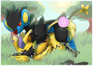 black_body clothing clothing_aside doggystyle from_behind_position impregnation ovum purple_eyes red_sclera sex sperm_cell yellow_body yellow_eyes screamoshaymin nintendo pokemon pierce_(screamoshaymin) generation_4_pokemon generation_7_pokemon legendary_pokemon luxray pokemon_(species) zeraora hi_res