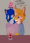 anthro duo male male/male gatosortudo fubuki_derg hirowoodi canid canine fox mammal absurd_res hi_res