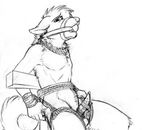 animal_genitalia animal_penis anthro ball_gag bdsm bodily_fluids bondage bound cum egg_vibrator erection feline_genitalia feline_penis fully_bound gag gagged genital_fluids genitals male masturbation muzzle_(object) muzzled penile penile_masturbation penile_spines penis precum rope sex_toy simple_background solo submissive submissive_male toying_self vibrator vibrator_on_penis white_background ruaidri kiniel domestic_cat felid feline felis mammal 2013 black_and_white monochrome traditional_media_(artwork)