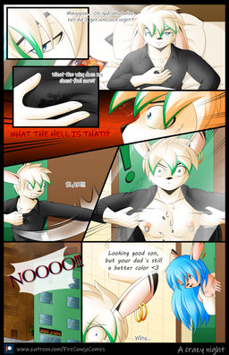 blue_eyes blue_hair female fur hair humor hungover male nipple_piercing nipples piercing pink_body pink_fur text white_body white_fur fire_conejo animal_strife erika_valentine sean_reidar lagomorph leporid mammal rabbit comic english_text hi_res mother_(lore) parent_(lore) son_(lore)