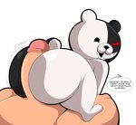 anthro big_butt butt dialogue duo faceless_character faceless_male genitals grinding_on_penis hot_dogging huge_butt looking_at_viewer looking_back male onomatopoeia penis rubbing sex sound_effects teasing text tepigfan101 danganronpa spike_chunsoft monokuma bear human mammal hi_res