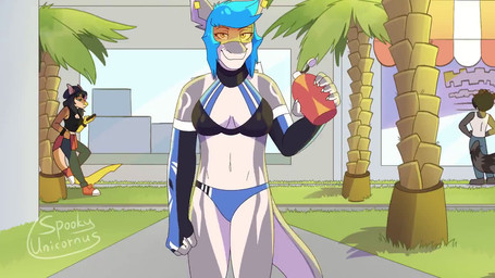 4_toes 5_fingers anthro beach bicycle bikini billboard biped blue_hair body_size_growth bottle building cactus car cellphone city claws clock closed_smile clothed clothing container day drinking dropping_bottle dropping_object ear_piercing electronics eyes_closed eyewear face_squish feet female finger_claws fingerless_gloves fingers flip_flops footwear furgonomic_piercing furgonomics gesture gloves grey_body grin group growth hair hand_gesture hand_on_hip handwear holding_bottle holding_cellphone holding_container holding_object holding_phone holding_smartphone macro macro_anthro macro_female mouth_closed navel notched_ear open_mouth open_smile orange_body outside palm_tree phone piercing pink_tongue plant plant_pot potted_plant potted_tree road sandals sharp_teeth shoes size_difference size_transformation skyscraper smartphone smile solo_focus squish swimwear tail tail_piercing taking_picture taking_selfie teeth text toes tongue tongue_out torn_clothing torn_footwear torn_sandals transformation tree tripping two-piece_swimsuit v_sign vehicle visor walking white_claws white_finger_claws thespookyunicornus mythology katie_(pogonip) nikki_(pogonip) aquatic dragon fish mammal mythological_creature mythological_scalie procyonid raccoon scalie shark 16:9 2021 2d_animation animated artist_name frame_by_frame long_playtime no_sound signature video widescreen