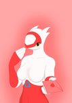 anthro anthrofied blush breasts featureless_breasts female heart_envelope heart_symbol letter looking_at_viewer pokemorph simple_background solo commandg nintendo pokemon generation_3_pokemon latias legendary_pokemon pokemon_(species) absurd_res hi_res