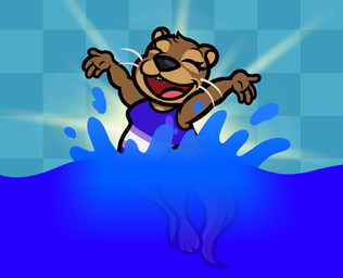 3_toes 4_fingers anthro black_eyebrows black_nose blue_one-piece_swimsuit blue_wall breasts brown_body brown_fur brown_tail clothed clothed_anthro clothed_female clothing eyebrows eyelashes eyes_closed feet female fingers fur inside light multicolored_body multicolored_fur open_mouth open_smile partially_submerged pink_tongue raised_arms smile solo straight_arms swimming tail teeth tile tile_wall toes tongue two_tone_body two_tone_fur two_tone_tail wall_(structure) water whiskers white_whiskers captainquack64 olive_(captainquack64) mammal mustelid otter 2025 colored digital_drawing_(artwork) digital_media_(artwork) english_description lighting