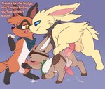 absurd_res anal anal_penetration animal_genitalia animal_penis anus balls blue_eyes blush bodily_fluids canid canine_genitalia canine_penis cum cum_in_ass cum_in_mouth cum_inside cum_while_penetrated dialogue eevee eeveelution english_text eyes_closed fan_character fellatio feral feral_on_feral feral_penetrated feral_penetrating feral_penetrating_feral freckles fur generation_1_pokemon generation_8_pokemon genital_fluids genitals group group_sex hi_res jolteon kerchief male male/male male_penetrated male_penetrating male_penetrating_male mammal neckerchief nickit nintendo oral penetration penile penile_penetration penis penis_in_ass pokemon pokemon_(species) porldraws sex smile spitroast stomak text threesome trio yellow_body yellow_fur