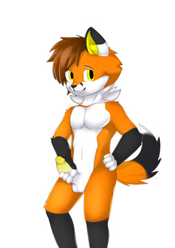 anthro black_body black_fur black_nose brown_hair countershading erection fur genitals hair humanoid_genitalia humanoid_penis inner_ear_fluff looking_at_viewer male mouth_closed multicolored_penis nude orange_body orange_fur penis simple_background solo standing tuft two_tone_penis unsigned white_background white_penis yellow_eyes yellow_inner_ear_fluff yellow_penis young kewkungzn hi_res