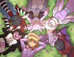 alternative_fashion anthro breasts clothed clothing female goth group male purple_body barbearian nintendo pokemon diva_(velociripper) doja_(velociripper) leo_(velociripper) pristine_(velociripper) symph_(velociripper) thebes_(velociripper) cinccino diancie generation_2_pokemon generation_4_pokemon generation_5_pokemon generation_6_pokemon gothitelle humanoid legendary_pokemon noibat pokemon_(species) smeargle weavile hi_res